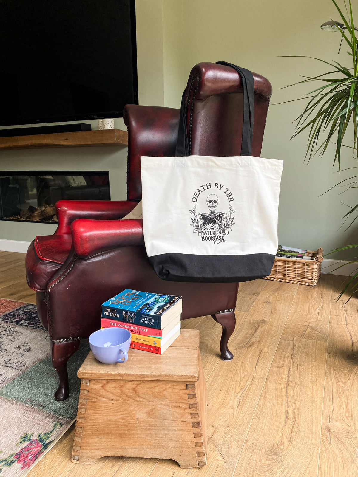 Death By TBR Large Tote Bag