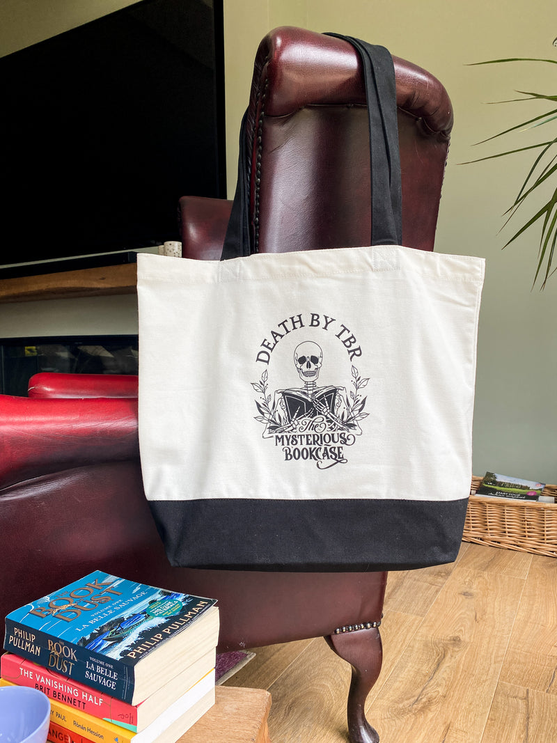 Death By TBR Large Tote Bag