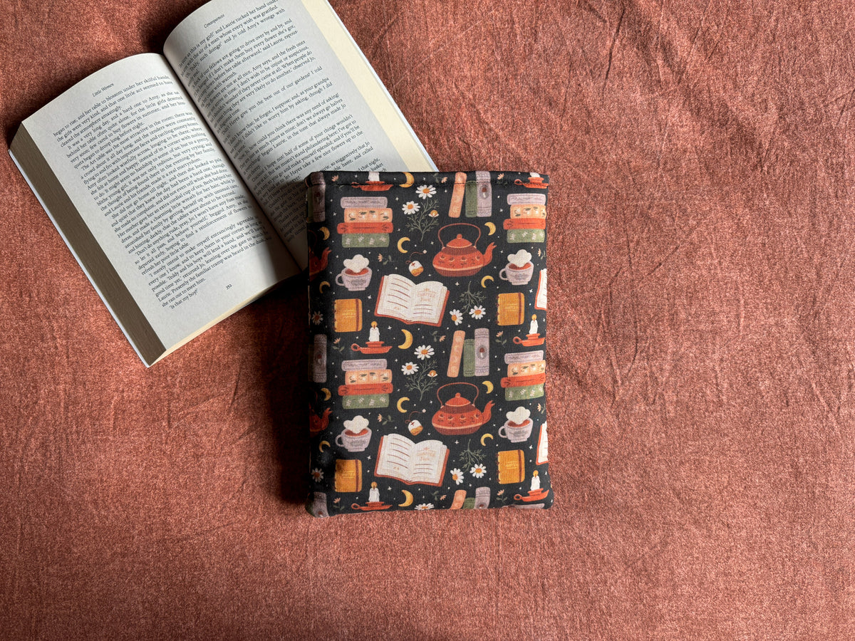 Handmade 'Tea & Tales' Book Sleeve