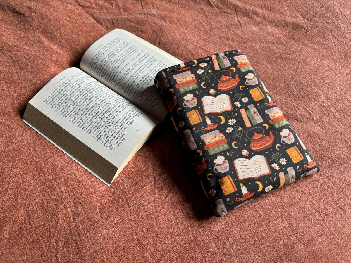 Handmade 'Tea & Tales' Book Sleeve